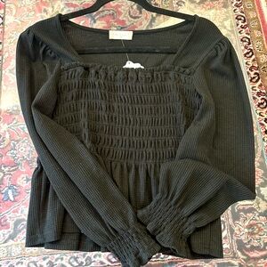 Altar’d State Black long Sleeve Shirt (Size S) NWT